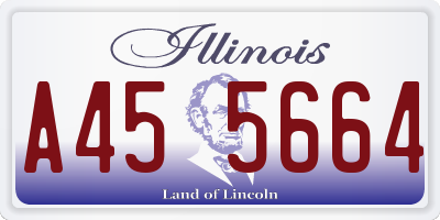 IL license plate A455664