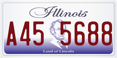 IL license plate A455688