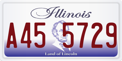 IL license plate A455729