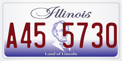 IL license plate A455730