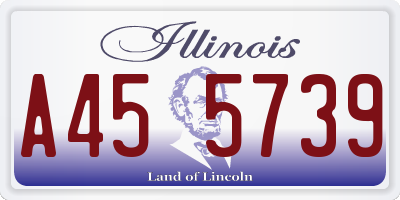 IL license plate A455739