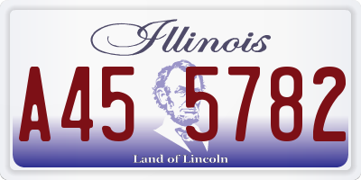 IL license plate A455782