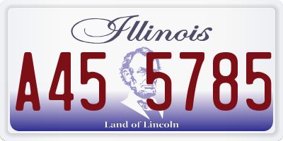 IL license plate A455785