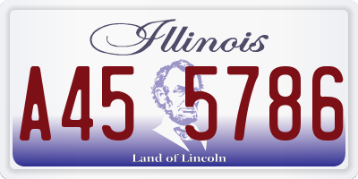 IL license plate A455786