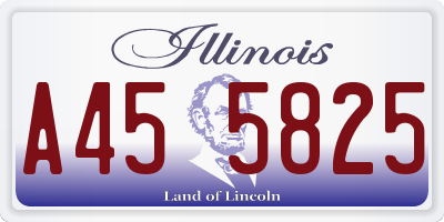IL license plate A455825