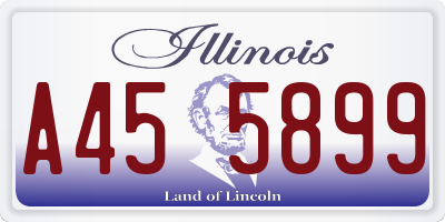 IL license plate A455899