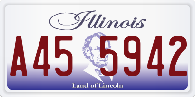 IL license plate A455942