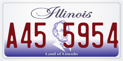 IL license plate A455954