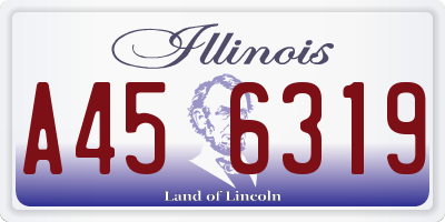 IL license plate A456319