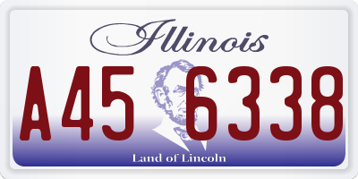 IL license plate A456338