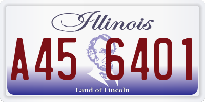 IL license plate A456401