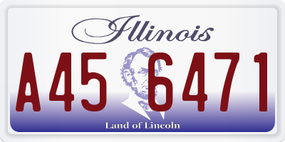 IL license plate A456471
