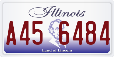 IL license plate A456484