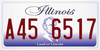 IL license plate A456517