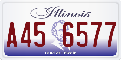 IL license plate A456577
