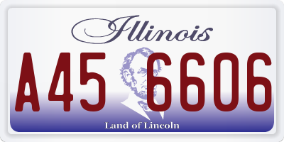 IL license plate A456606