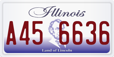 IL license plate A456636