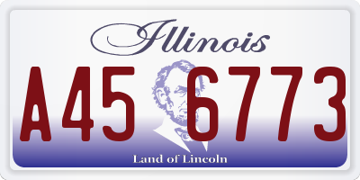 IL license plate A456773
