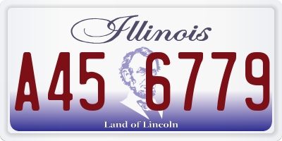 IL license plate A456779