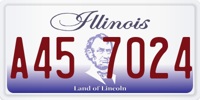 IL license plate A457024