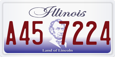 IL license plate A457224