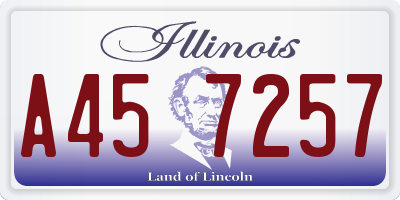 IL license plate A457257