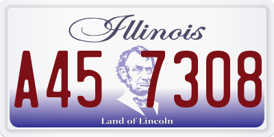 IL license plate A457308