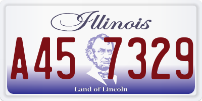IL license plate A457329