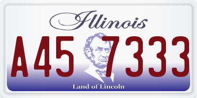 IL license plate A457333