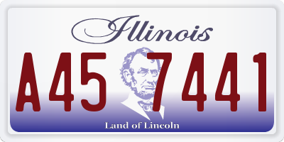 IL license plate A457441
