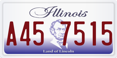 IL license plate A457515