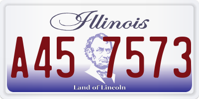 IL license plate A457573