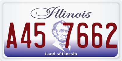 IL license plate A457662