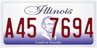 IL license plate A457694