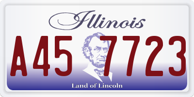 IL license plate A457723