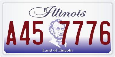 IL license plate A457776
