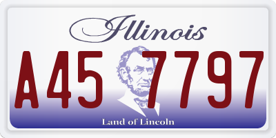IL license plate A457797