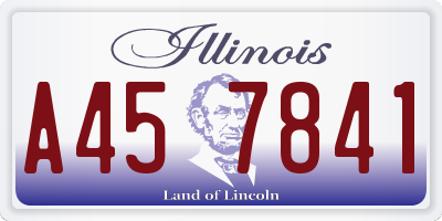 IL license plate A457841