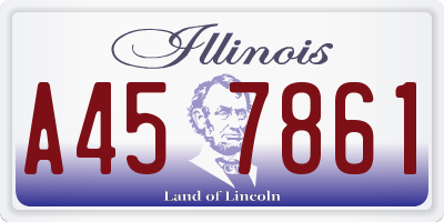 IL license plate A457861