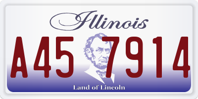 IL license plate A457914