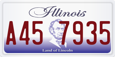 IL license plate A457935