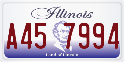 IL license plate A457994