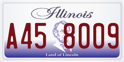 IL license plate A458009