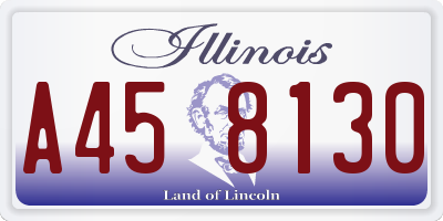 IL license plate A458130
