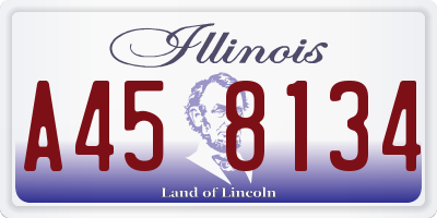 IL license plate A458134