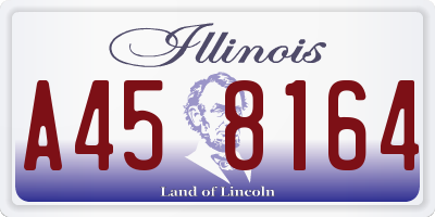 IL license plate A458164