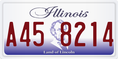 IL license plate A458214