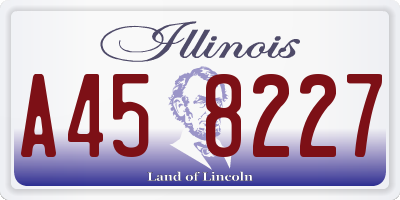 IL license plate A458227
