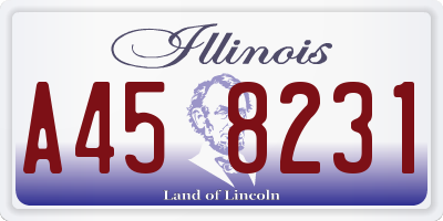 IL license plate A458231