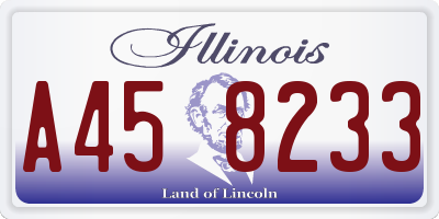 IL license plate A458233